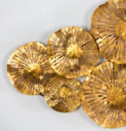 Décor Mural Métal Doré Pass L 109 X H 64 X P 10 Cm -Philips Boutique decor mural metal dore 8435471801351 323054