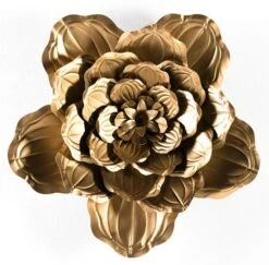 Décor Mural Métal Doré Floribis L 69 X H 69 X P 12 Cm