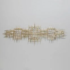 Décor Mural Métal Doré Cassia L 170 X H 70 X P 6 Cm