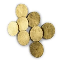 Décor Mural Métal Doré Aynah L 108 X H 75 X P 9 Cm