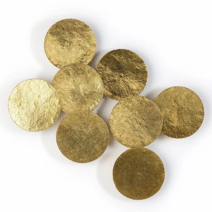 Décor Mural Métal Doré Aynah L 108 X H 75 X P 9 Cm 4 Décor Mural Métal Doré Aynah L 108 X H 75 X P 9 Cm – Image 2