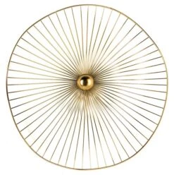 Décor Mural Métal Doré Solar