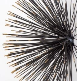 Décor Mural Métal Noir Et Doré Pinou L 47 X H 47 X P 23 Cm -Philips Boutique decor mural metal noir et dore 8435471801047 323050