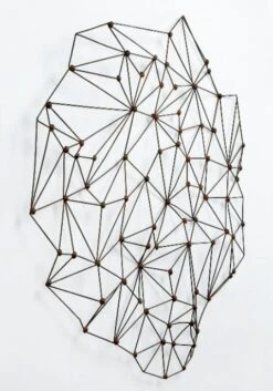 Décor Mural Métal Oxydé Tenona L 100 X H 100 X P 6 Cm