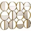 Décor Mural Multi-ronds Miroir Et Métal Doré Kaïra L 79 X H 60 X P 3 Cm -Philips Boutique decor mural multi ronds miroir et metal dore 8435471830795 322735
