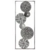 Décoration Murale En Métal - 24 X 61 Cm - Argent