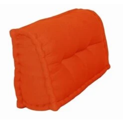 Dossier Cale-Reins 100% Coton 60x22/11xH45 Cm Orange
