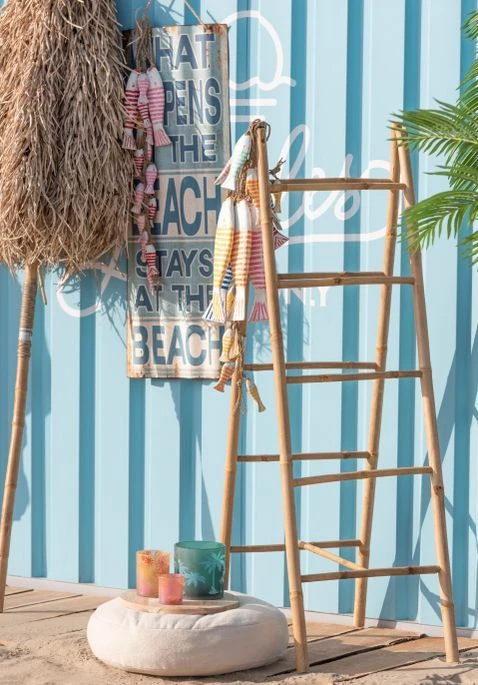 Echelle Double Bambou Rotin Naturel Conrad L 69 Cm 4 Echelle Double Bambou Rotin Naturel Conrad L 69 Cm – Image 2