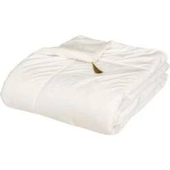 Edredon Velours Sonia - 80 X 180 Cm - Ivoire