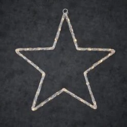 Etoile AcrylIque Blanc Chaud 36led Fonctionnant Sur Batterie - D41,5cm