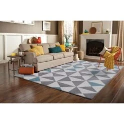 FORSA Tapis De Salon En Polypropylene - 120 X 160 Cm - Bleu -Philips Boutique forsa tapis de salon en polypropylene 120 x 160 cm bleu 3760003037621 430425