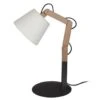 FREKI Lampe A Poser En Acier Et Bois - Abat-jour Tambour Tissu - 16 X 30-45 X H30-45 Cm - Bois Naturel Et Noir - E27 -Philips Boutique freki lampe a poser en acier et bois abat jour tambour tissu 16 x 30 45 x h30 45 cm bois naturel et noir e27 5603950637309 516020