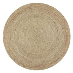 FULL Tapis De Salon Ou De Chambre - Jute - Ø160 Cm - Naturel