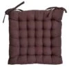 Galette De Chaise 25 Points 40x40x4 Cm CHOCOLAT