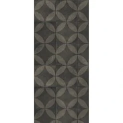 HELIO Tapis 100% Vinyle - 50 X 112,5 Cm - Epaisseur 2,4 Mm - Gris Anthracite Et Noir