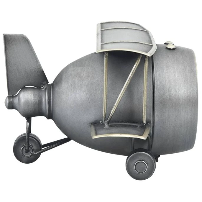 Horloge De Table Gris 26,5x19,5x15 Cm Fer Et MDF 6 Horloge De Table Gris 26,5x19,5x15 Cm Fer Et MDF – Image 4