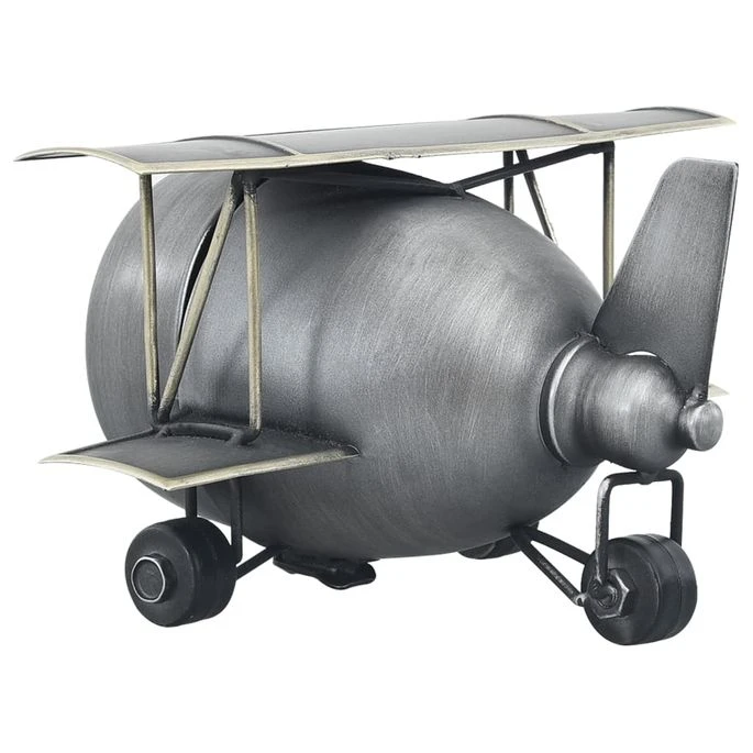 Horloge De Table Gris 26,5x19,5x15 Cm Fer Et MDF 7 Horloge De Table Gris 26,5x19,5x15 Cm Fer Et MDF – Image 5