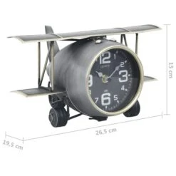 Horloge De Table Gris 26,5x19,5x15 Cm Fer Et MDF 15 Horloge De Table Gris 26,5x19,5x15 Cm Fer Et MDF -Philips Boutique horloge de table gris 26 5x19 5x15 cm fer et mdf 8720286062142 1368559