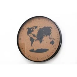 Horloge Liege Voyage - 35 Cm - Noir Et Naturel