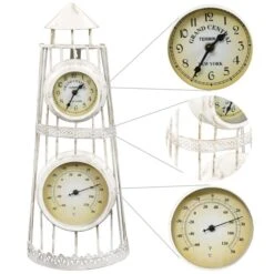 Horloge Murale Avec Thermomètre Vintage