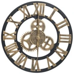 Horloge Murale Doré Et Noir 45 Cm MDF -Philips Boutique horloge murale dore et noir 45 cm mdf 8720286062029 954261