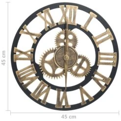 Horloge Murale Doré Et Noir 45 Cm MDF -Philips Boutique horloge murale dore et noir 45 cm mdf 8720286062029 954263