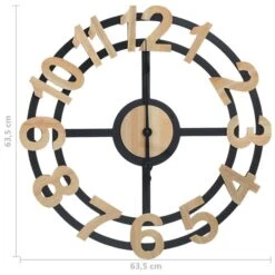 Horloge Murale Doré Et Noir 63,5 Cm MDF -Philips Boutique horloge murale dore et noir 63 5 cm mdf 8720286061978 954248