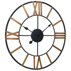 Horloge Murale Doré Et Noir 70 Cm Métal -Philips Boutique horloge murale dore et noir 70 cm metal 8720286061893 954217