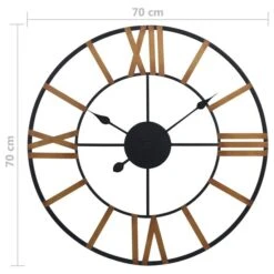 Horloge Murale Doré Et Noir 70 Cm Métal -Philips Boutique horloge murale dore et noir 70 cm metal 8720286061893 954221