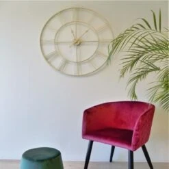 Horloge Murale ISADORA Métal D80 X 4,5cm - Doré -Philips Boutique horloge murale isadora metal d80 x 4 5cm dore 3700301144959 487783