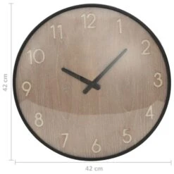 Horloge Murale Marron 42 Cm MDF Et Métal -Philips Boutique horloge murale marron 42 cm mdf et metal 3666722347020 954278