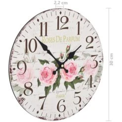 Horloge Murale Vintage Fleur 30 Cm 13 Horloge Murale Vintage Fleur 30 Cm -Philips Boutique horloge murale vintage fleur 30 cm 3666722530323 551080