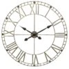 Horloge Vintage En Métal - Ø77 Cm - Gris Foncé