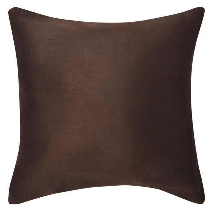 Housse De Coussin 4 Pcs 50x50 Cm Polyester Faux Daim Marron 5 Housse De Coussin 4 Pcs 50x50 Cm Polyester Faux Daim Marron – Image 3