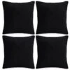 Housse De Coussin 4 Pcs Velours 40 X 40 Cm Noir -Philips Boutique housse de coussin 4 pcs velours 40 x 40 cm noir 3666722456937 769356
