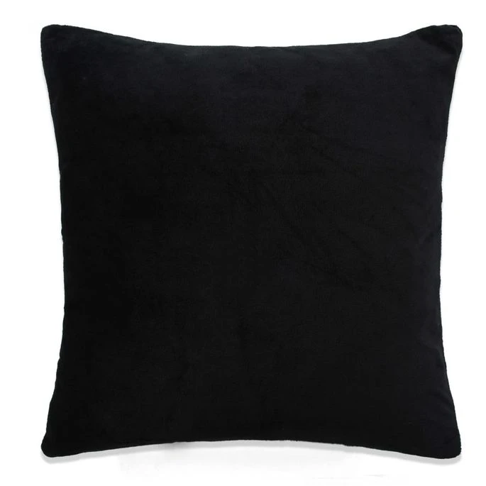 Housse De Coussin 4 Pcs Velours 40 X 40 Cm Noir 6 Housse De Coussin 4 Pcs Velours 40 X 40 Cm Noir – Image 4