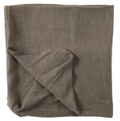 Housse Pour Canapé En Lin Marron Kenia 300 X 140 Cm