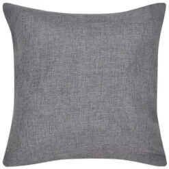 Housses De Coussin 4 Pcs Aspect De Lin Anthracite 50x50 Cm
