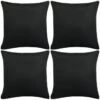 Housses De Coussin 4 Pcs Aspect De Lin Noir 40x40 Cm -Philips Boutique housses de coussin 4 pcs aspect de lin noir 40x40 cm 3666722470773 731105