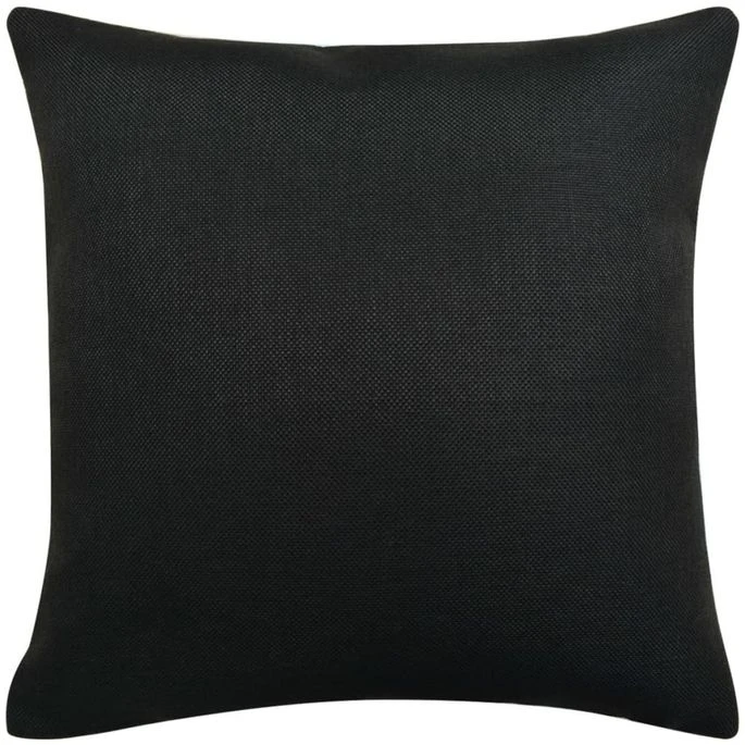 Housses De Coussin 4 Pcs Aspect De Lin Noir 40x40 Cm 5 Housses De Coussin 4 Pcs Aspect De Lin Noir 40x40 Cm – Image 3