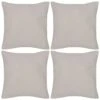 Housses De Coussin Coton 4 Pcs Beige 40x40 Cm -Philips Boutique housses de coussin coton 4 pcs beige 40x40 cm 3666722477970 717078