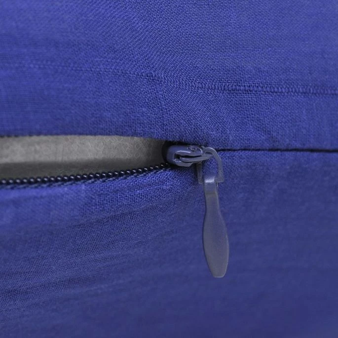 Housses De Coussin Coton 4 Pcs Bleu 40x40 Cm 4 Housses De Coussin Coton 4 Pcs Bleu 40x40 Cm – Image 2