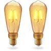 INNR Ampoule Connectée E27 - ZigBee 3.0 - Pack De 2 Ampoules Vintage Filament - 2200K - Edison Intensité Réglable. -Philips Boutique innr ampoule connectee e27 zigbee 3 0 pack de 2 ampoules vintage filament 2200k edison intensite reglable 8718781552930 753803