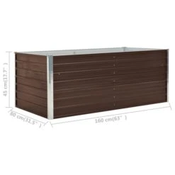 Jardinière 160 X 80 X 45 Cm Acier Galvanisé Marron -Philips Boutique jardiniere 160 x 80 x 45 cm acier galvanise marron 3666722747196 982600