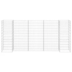 Jardinière à Gabion En H Fil D'acier 260x40x120 Cm -Philips Boutique jardiniere a gabion en h fil d acier 260x40x120 cm 3666722455251 771391