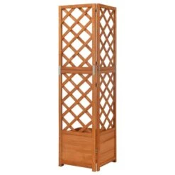 Jardinière D'angle En Treillis 40x40x150cm Bois De Sapin Massif -Philips Boutique jardiniere d angle en treillis 40x40x150cm bois de sapin massif 3666722289924 1030048