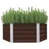 Jardinière Surélevée Marron 129x129x46 Cm Acier Galvanisé -Philips Boutique jardiniere surelevee marron 129x129x46 cm acier galvanise 3666722324977 980509
