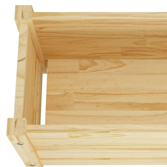 Jardinières D'extérieur 2 Pcs 60x31x31 Cm Bois De Pin Massif 9 Jardinières D'extérieur 2 Pcs 60x31x31 Cm Bois De Pin Massif – Image 7