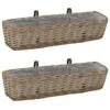 Jardinières De Balcon 2 Pcs Osier Avec Doublure De PE 80 Cm -Philips Boutique jardinieres de balcon 2 pcs osier avec doublure de pe 80 cm 3666722873529 646342