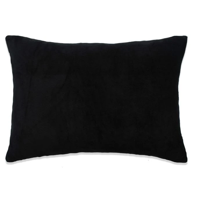 Jeu De Coussin 2 Pcs Velours 40 X 60 Cm Noir 2 6 Jeu De Coussin 2 Pcs Velours 40 X 60 Cm Noir 2 – Image 4